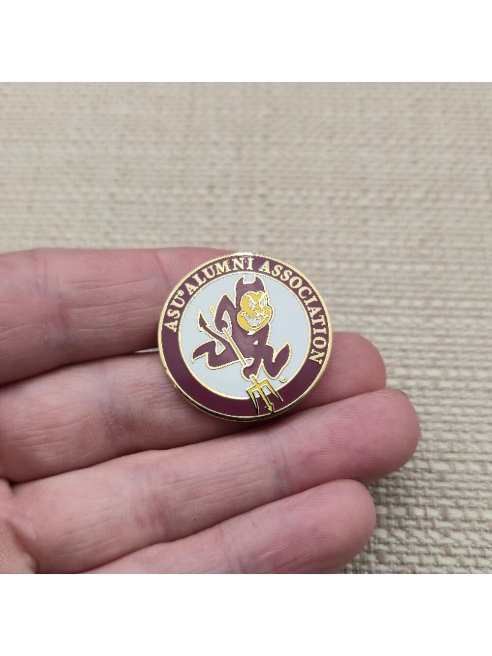 ASU Alumni Association Sparky Sun Devils Lapel Pin A8660